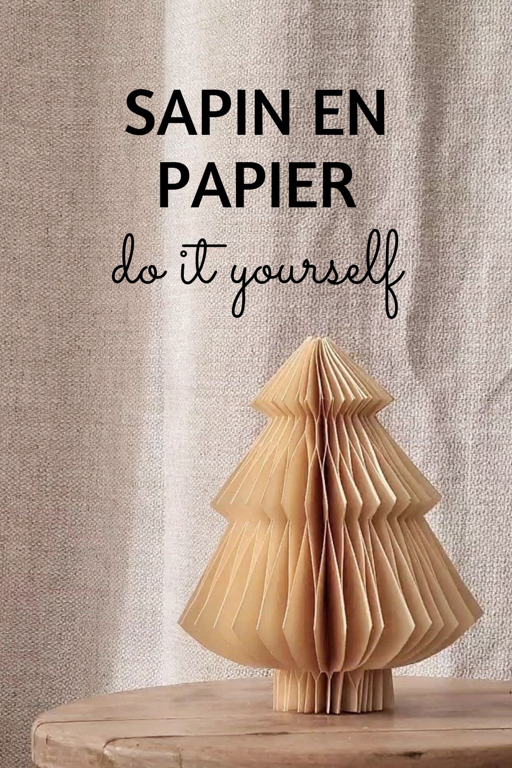 Sapin écologique en papier DIY whatwhat