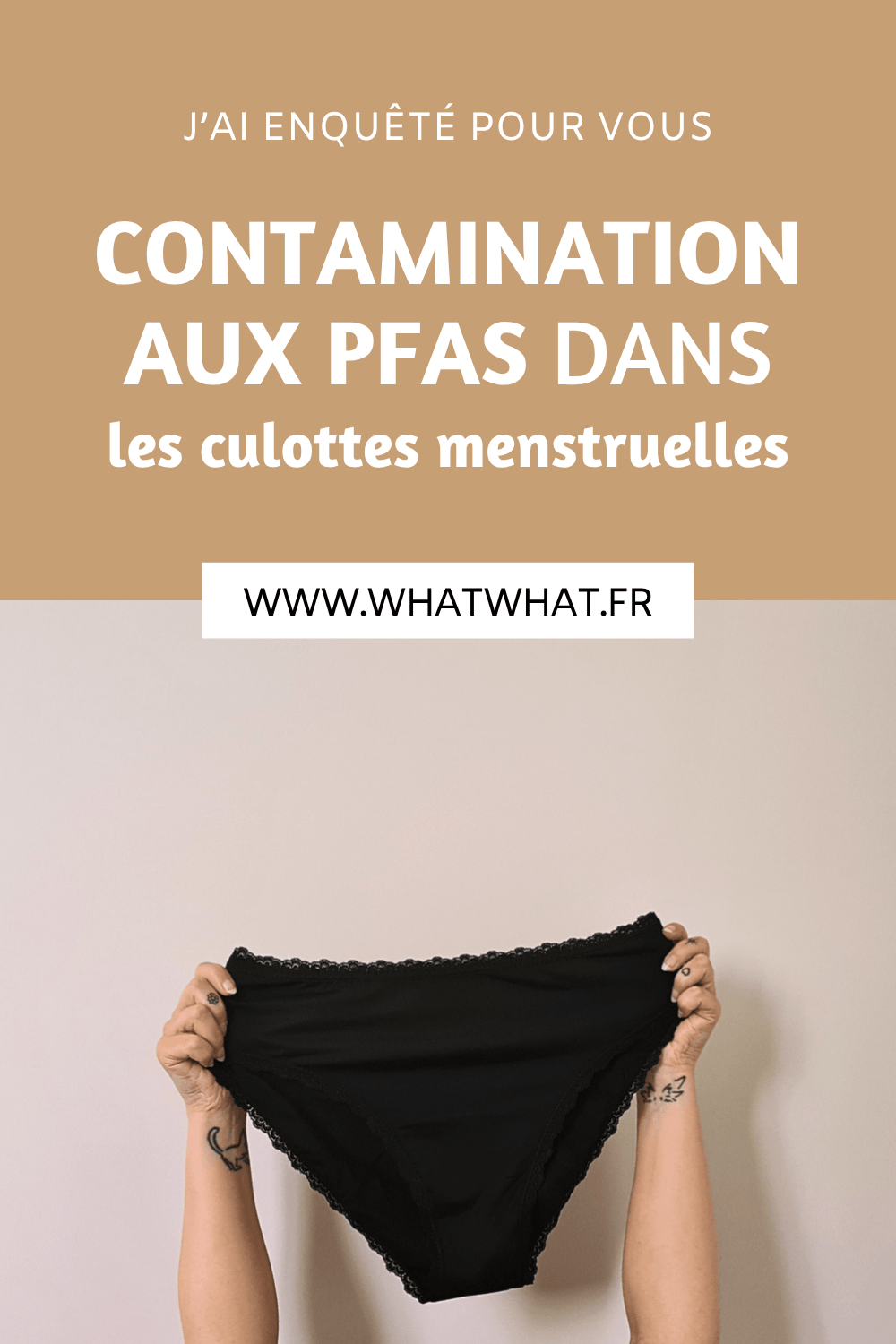 Contamination aux PFAS dans les culottes menstruelles